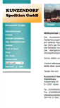 Mobile Screenshot of kunzendorf-spedition.de